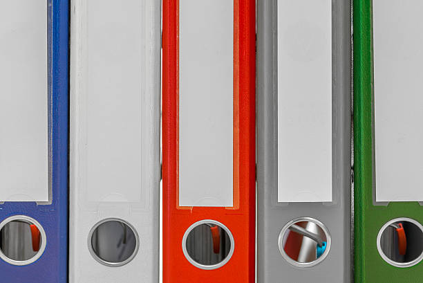 istock Folders in a row as closeup 532336130