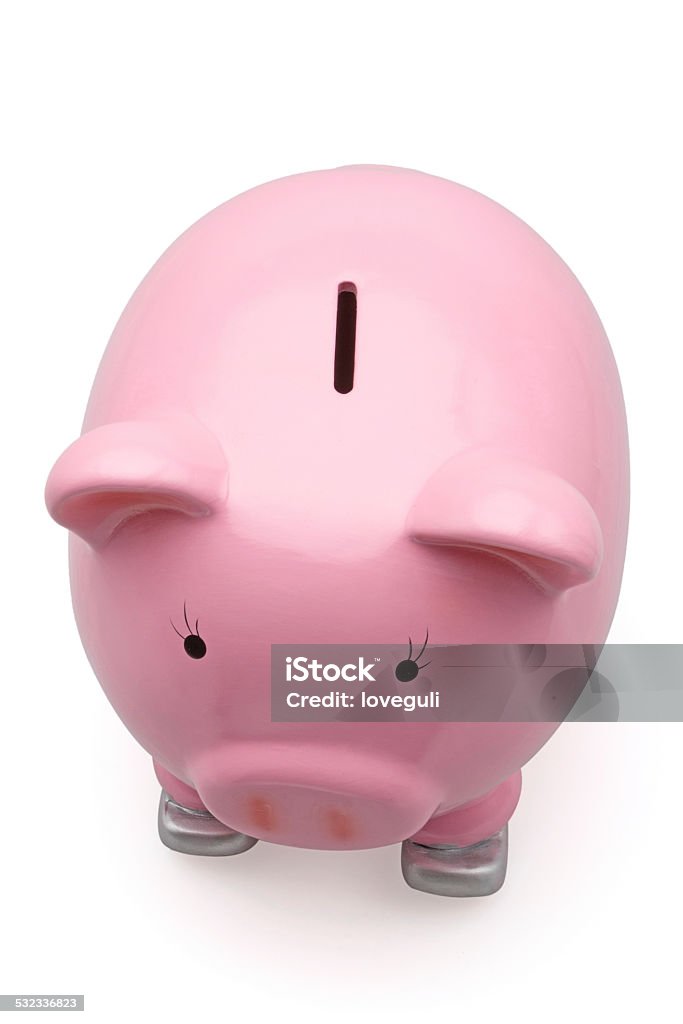 piggy bank on isolated background 2015 Stock Photo