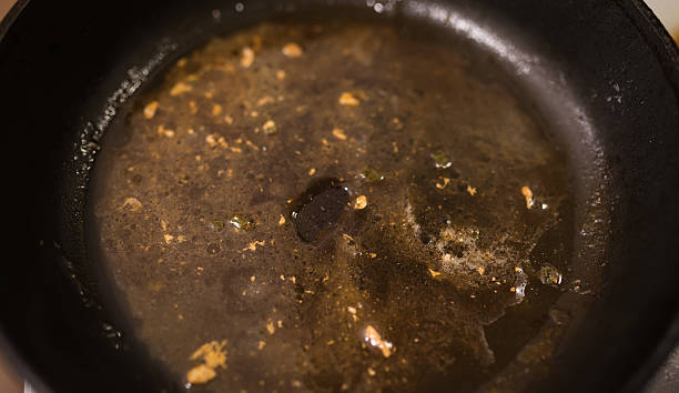 istock Dirty oily pan after frying. 532337706