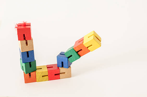 istock Articulated Colored Wooden Puzzle 532338096