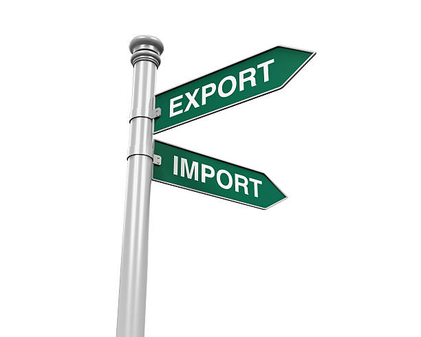 istock Direction Sign of Export and Import 532338815