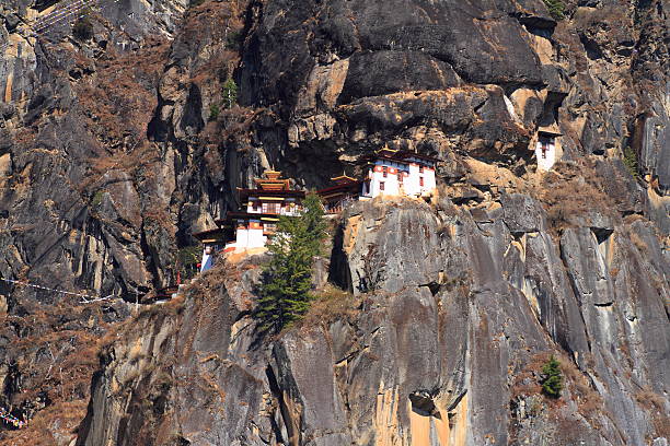 Tiger's Nest, Taktsang Monastery, Himalayan Buddhist sacred site and temple complex, located in the cliffside of the upper Paro valley, in Bhutan.