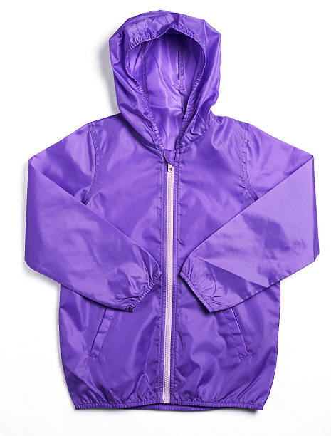 istock Purple Rain Coat with Hood 532340974