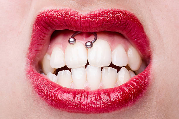Piercing Smiley Stock Photo - Download Image Now