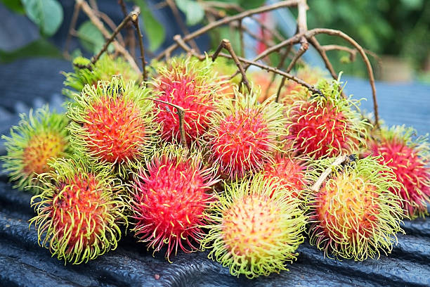 istock Fresh red rambutan sweet delicious fruit. 532343608