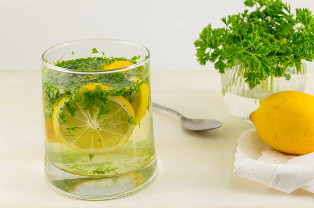 istock Water with parsley and lemon 532346192