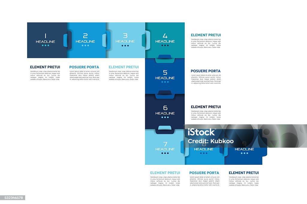 Step By Step Scheme Step By Step Template Chart Diagram Scheme Infographic Vector Tutorial ...