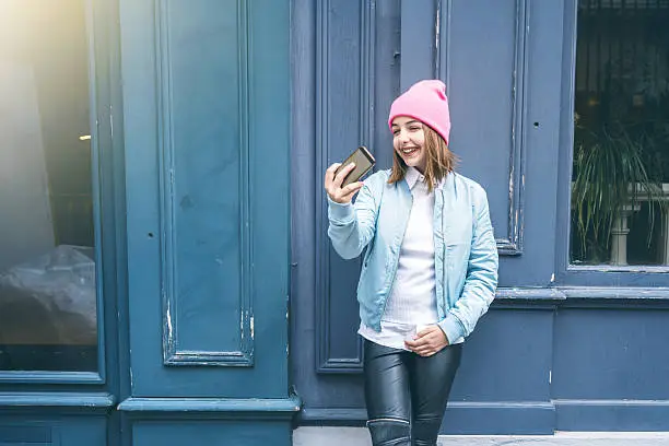 Photo of Teenager girl make selfie