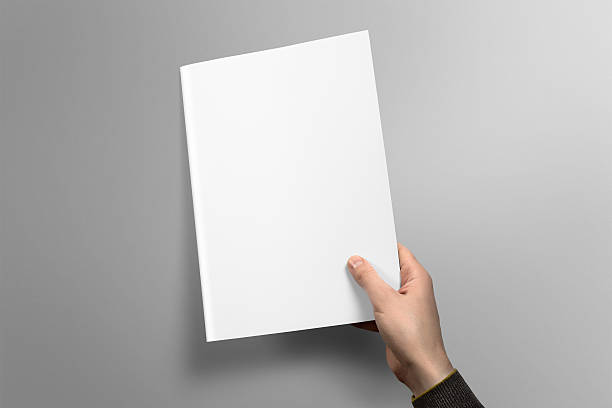 istock Blank A4 brochure mockup on light grey background. 532347428