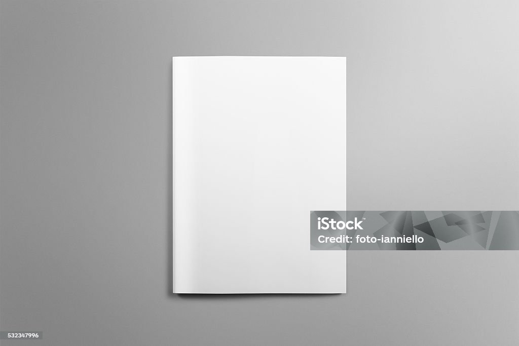 Leeren A4-Broschüre mock-up auf leichten grauen Hintergrund. - Lizenzfrei Broschüre Stock-Foto