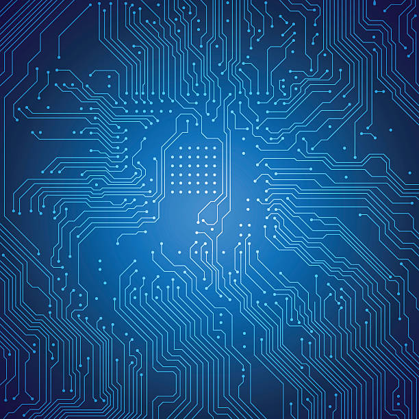 печатная плата фона. векторная графика - circuit board abstract boarding technology stock illustrations