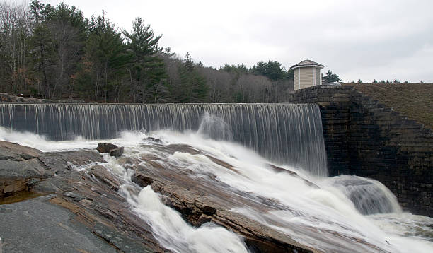 istock Rushing water on gray day 532349894