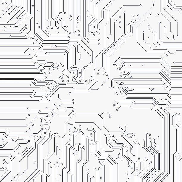 ilustrações, clipart, desenhos animados e ícones de placa de circuito de fundo. vector - circuit board computer chip mother board electrical component