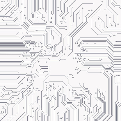 Circuit board background. Vector electronic background.