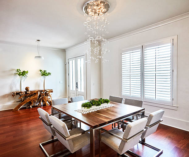 Contemporary Dinning Room Contemporary dinning room. shutter stock pictures, royalty-free photos & images