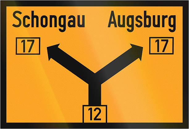 istock Direction Sign To Schongau And Augsburg 1937 532354859