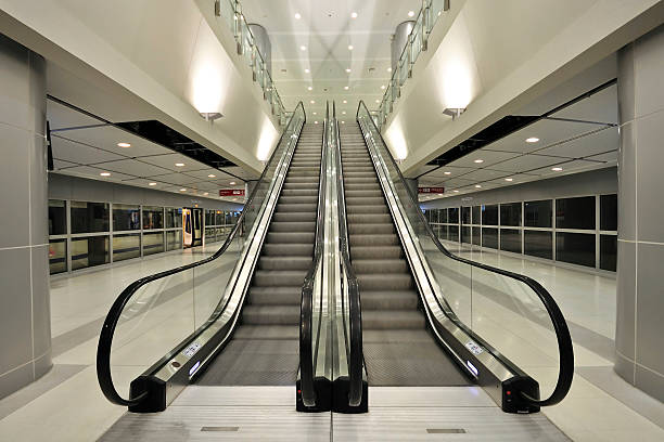 istock The escalator moving at Airport 532355417