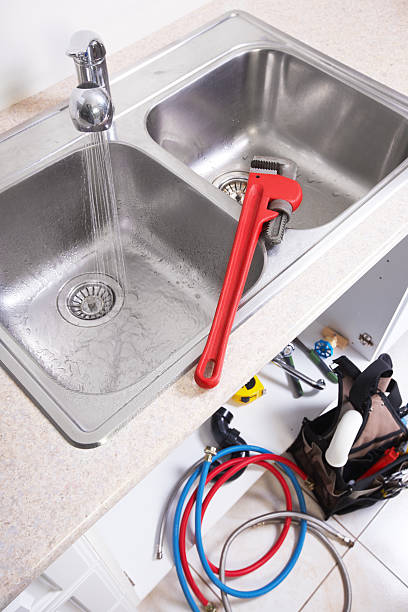 istock Kitchen Water tap and sink. 532356383