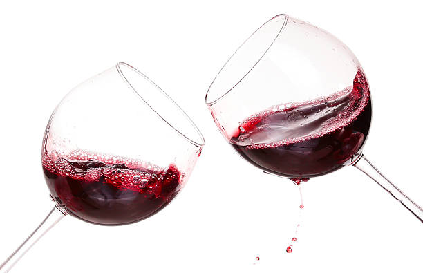 istock Set of glasses with red wine 532357213