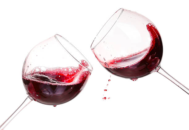 istock Set of glasses with red wine 532357217