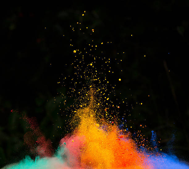 istock launched colorful powder over black 532373051