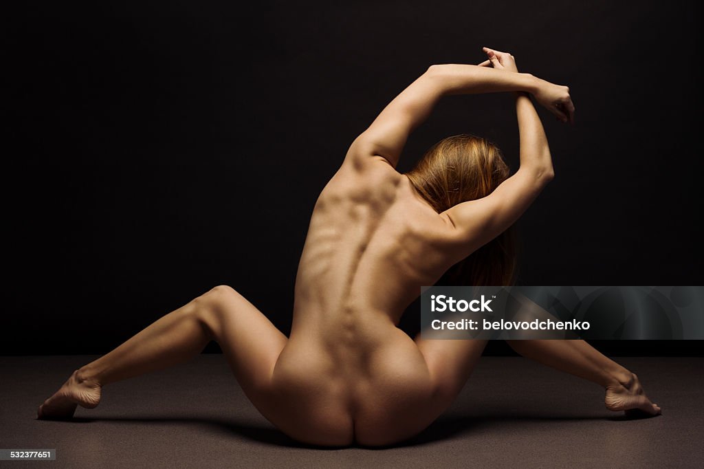 Beautiful female body Naked Stock Photo