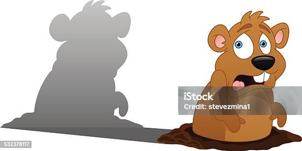 Groundhog Day Stock Illustration - Download Image Now - Groundhog Day - Holiday, 2015, Animal