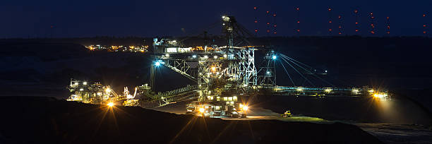 istock absetzer machine open cast mining garzweiler germany in the even 532386188