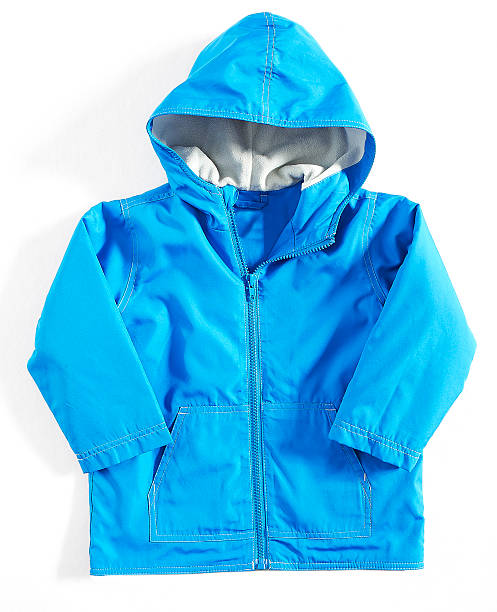 istock Blue winter  jacket with hood 532388336