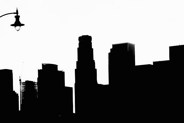 istock Los Angeles downtown silhouette. 532388378