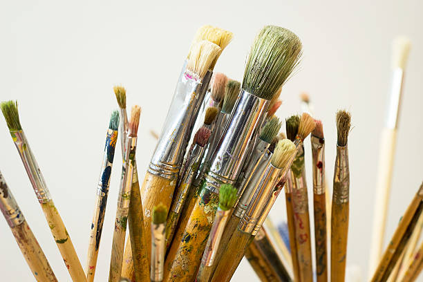 istock Group of used brushes. 532388434