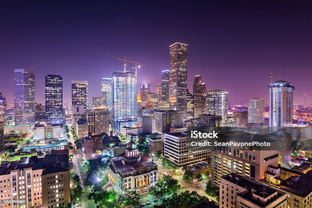 Skyline von Houston, Texas - Lizenzfrei Houston - Texas Stock-Foto