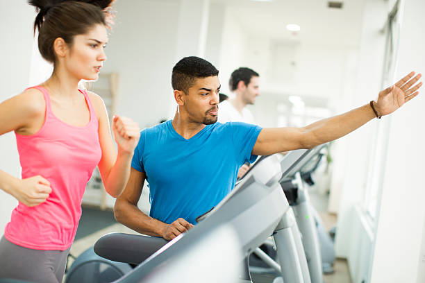 istock Young multiracial people training in the gym 532391852