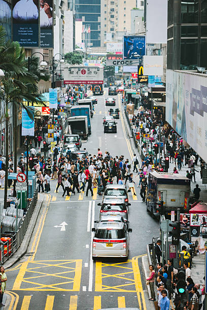 istock Busy shopping district, Central, Hong Kong 532393263