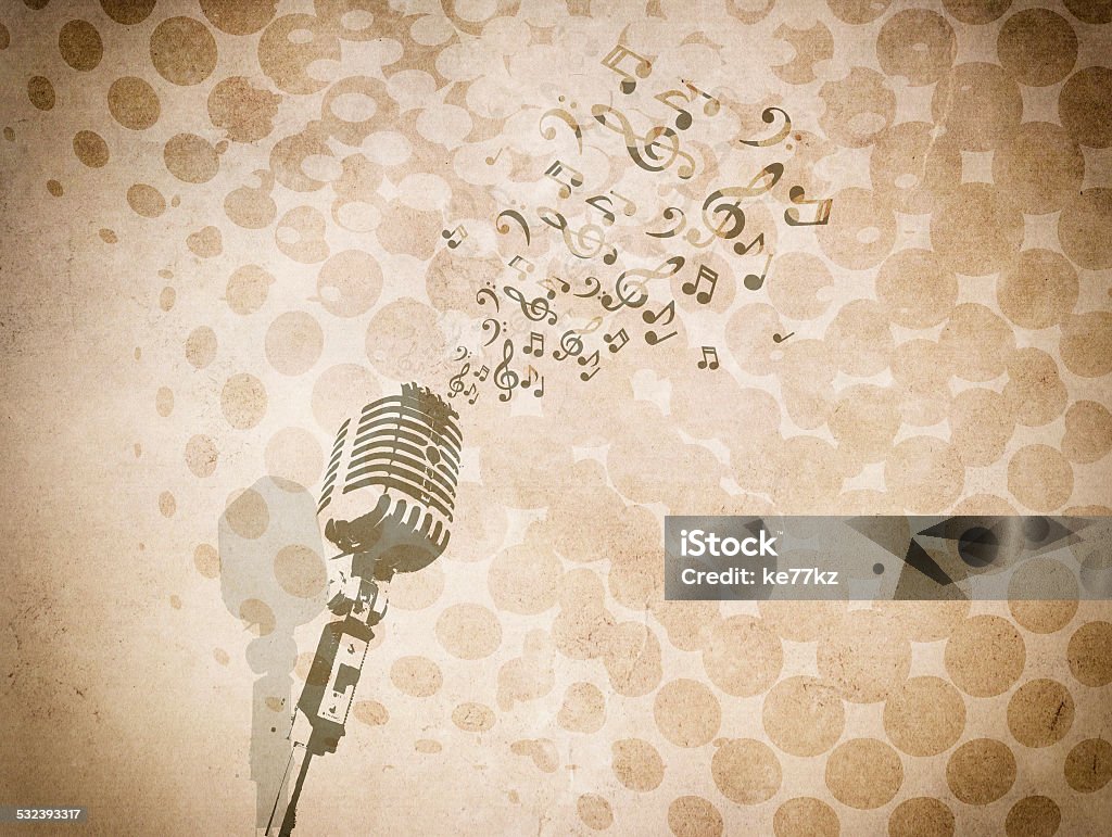 Grunge background. Grunge background with music image. Backgrounds Stock Photo