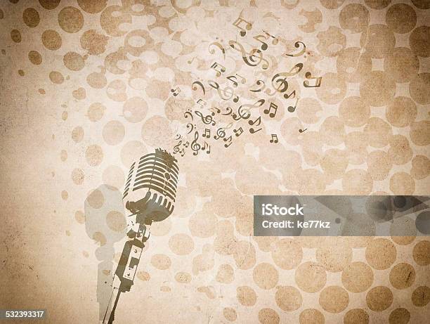 Grunge Background Stock Photo - Download Image Now - Backgrounds, Music, Musical Note