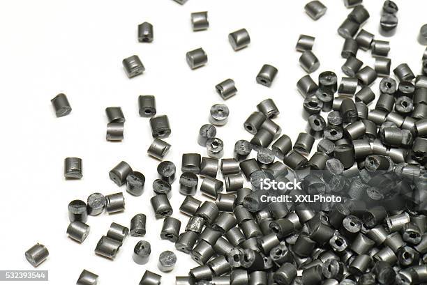 Silver Metallic Polymer Stock Photo - Download Image Now - Granule, Plastic, Silver Colored