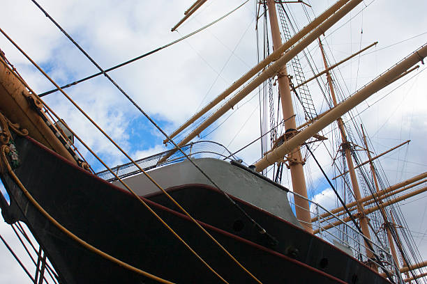 istock Close up view of a sailboat 532393926