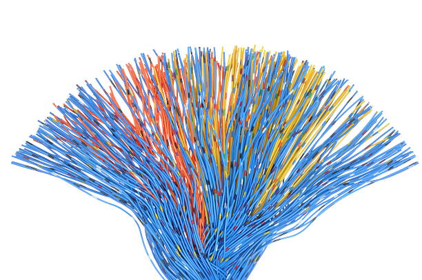 istock Network cables, transmission of data in telecommunications 532394473