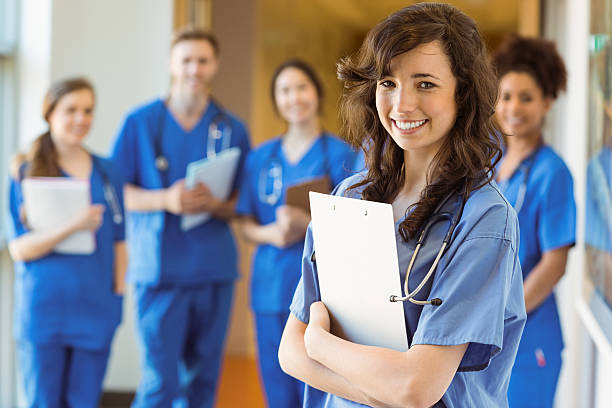 istock Medical students smiling at the camera 532394827