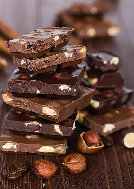 istock Chocolate on a wooden background 532395541