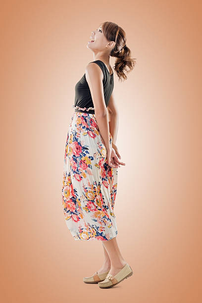 istock Attractive Asian woman with maxi dresses 532396847