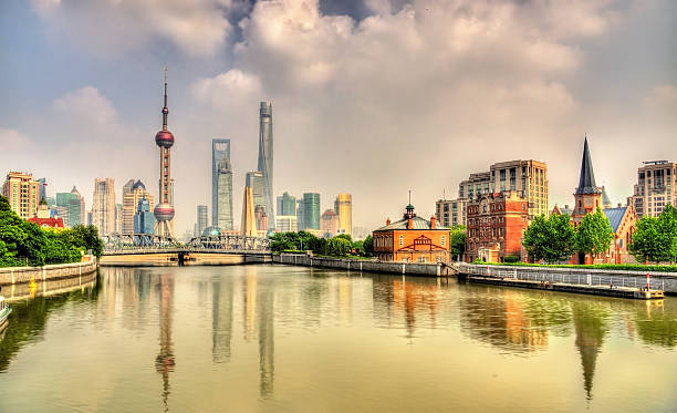 istock Shanghai skyline with modern urban skyscrapers 532399386