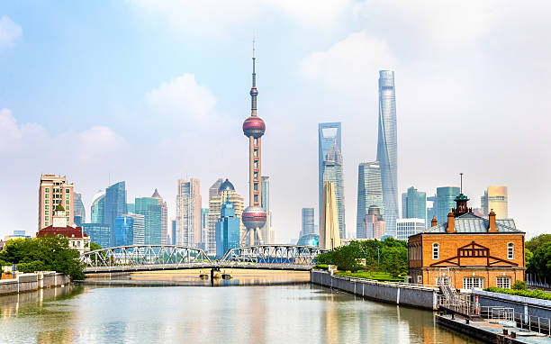 istock Shanghai skyline with modern urban skyscrapers 532399422