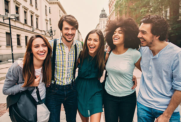 istock Happy Friends In The City 532400806