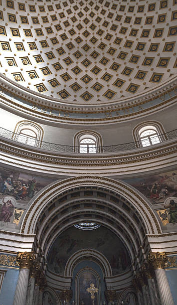 istock Amazing arches in dome in Mosta, Malta 532401091