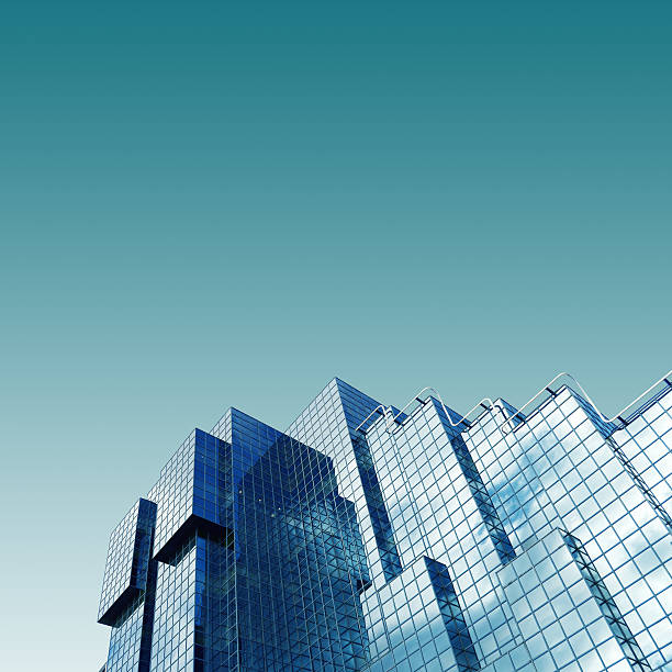 arranha-céus vista do horizonte de londres - city of london office building construction architecture imagens e fotografias de stock