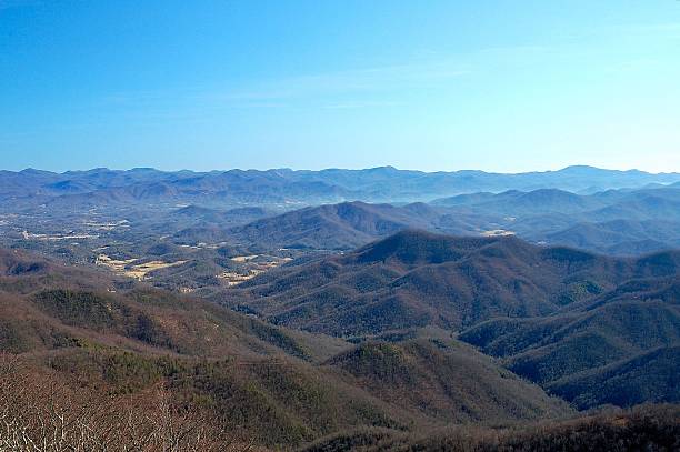 istock View of mountain range in winter and clear skys 532401602