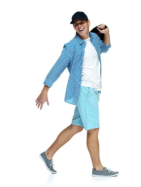 istock Cheerful man walking and laughing 532407534