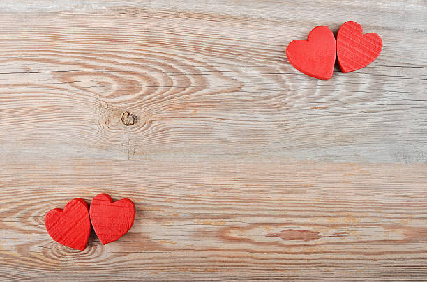 istock Heart on wooden background 532410938